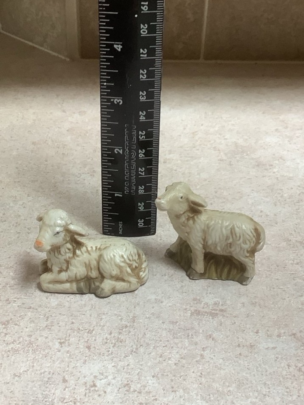 Nativity Sheep Set, Ceramic Sheep For Nativity Set , Christmas Decor - Picture 7 of 8